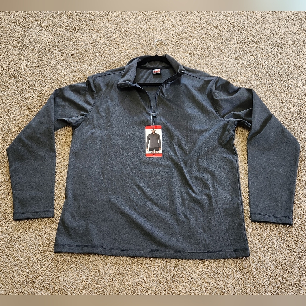 32 Degrees Heat NWT Mens Medium Quarter Zip Pullover Long Sleeve Shirt